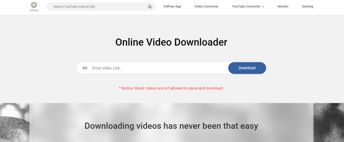VidPaw Online Video Downloader
