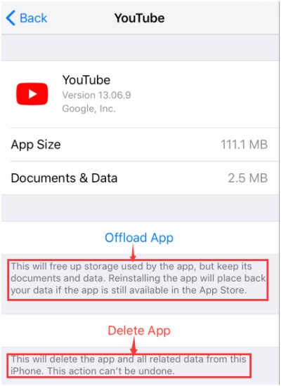 Clean YouTube App Cache iPhone