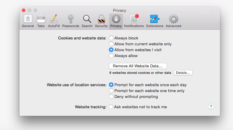 Clear Cached Data on Safari