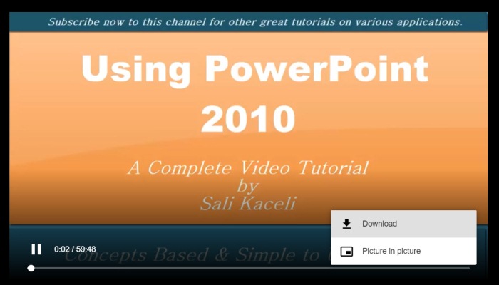 Click Download to Save Powerpoint Video Again