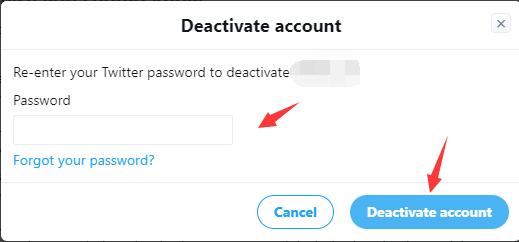 Confirm Deactivation