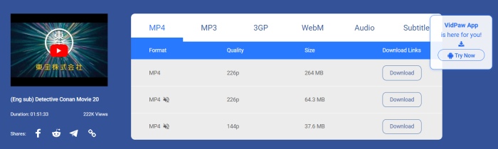 Select Output Format for Video