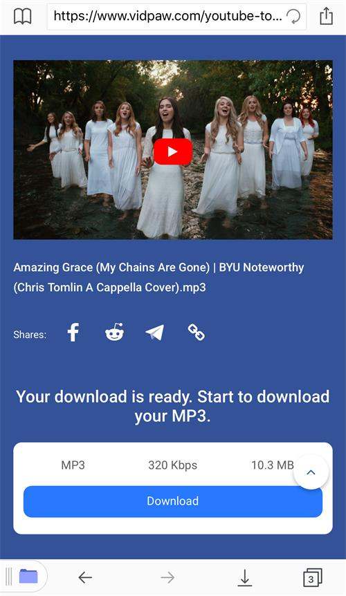 Download Gospel Music in MP3 on iPhone