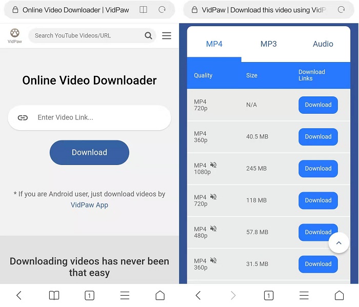 Download Online Videos on Android