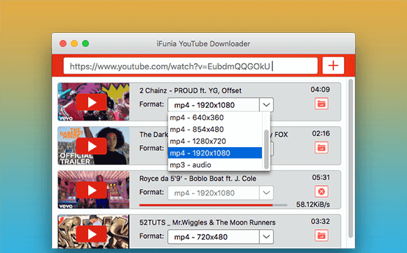 IFunia YouTube Downloader