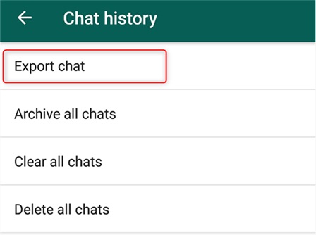 Restore WhatsApp Chats Using E-mail Chat