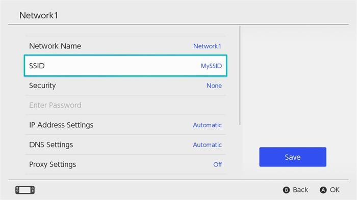 Set Network on Nintendo Switch