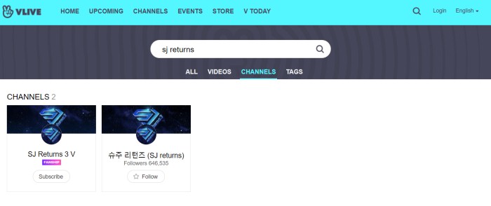 SJ Returns 3 on V Live