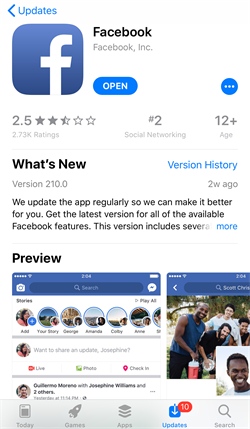 Update Facebook App