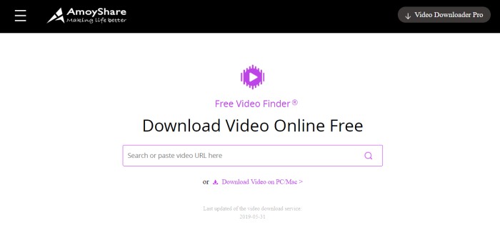 Amoyshare Free Video Downloader