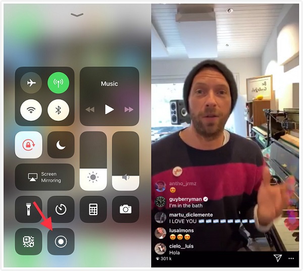 Record Instagram Live iOS