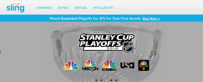 Sling TV site