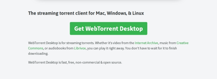 WebTorrent Site